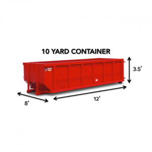 10 yard container