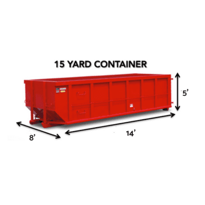 15 yard container