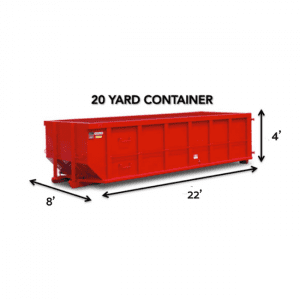 20 yard container