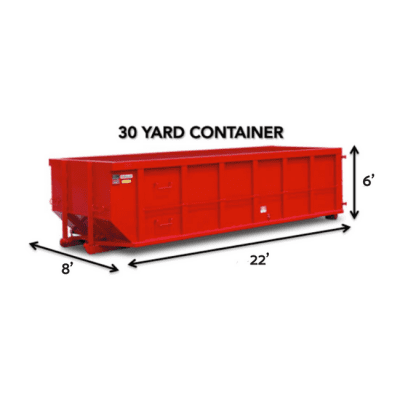 30 yard container